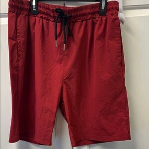 Coofandy red shorts